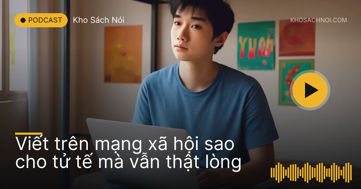 Chàng sinh viên ngồi trên giường ký túc xá với máy tính, màn hình sáng trống