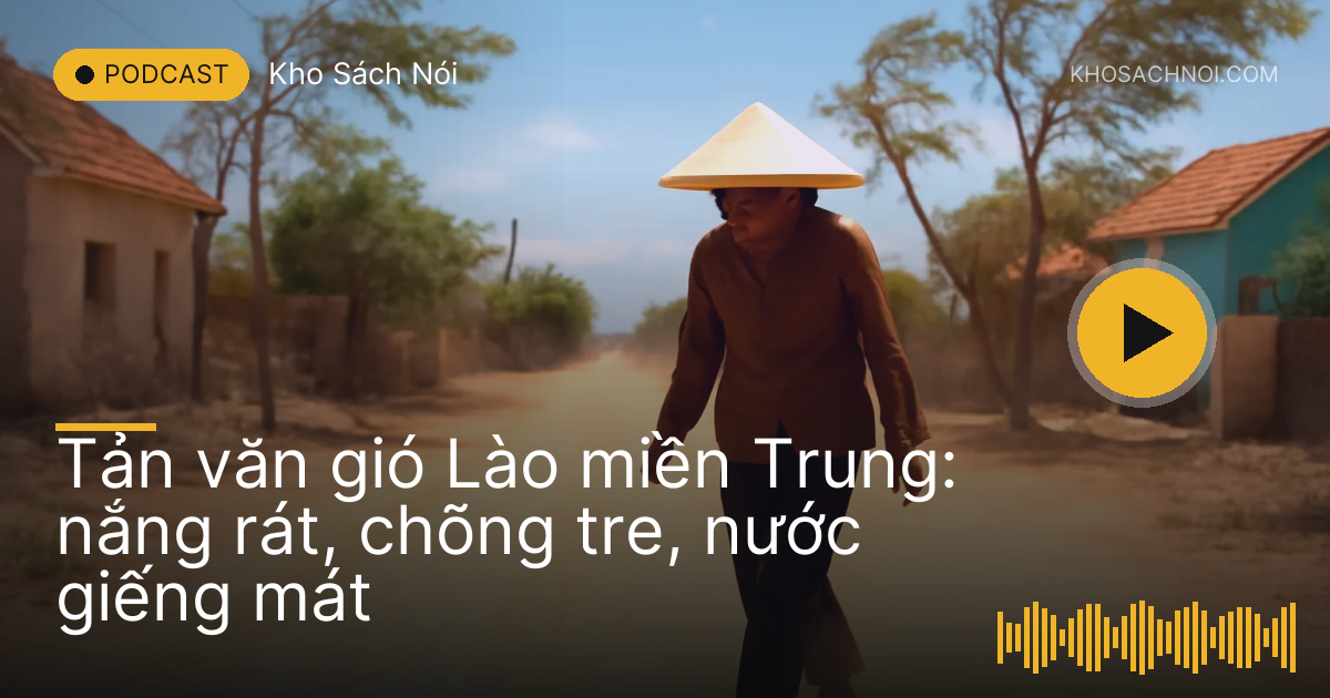 Con đường làng miền Trung nắng gắt, người phụ nữ đội nón đi trong gió bụi